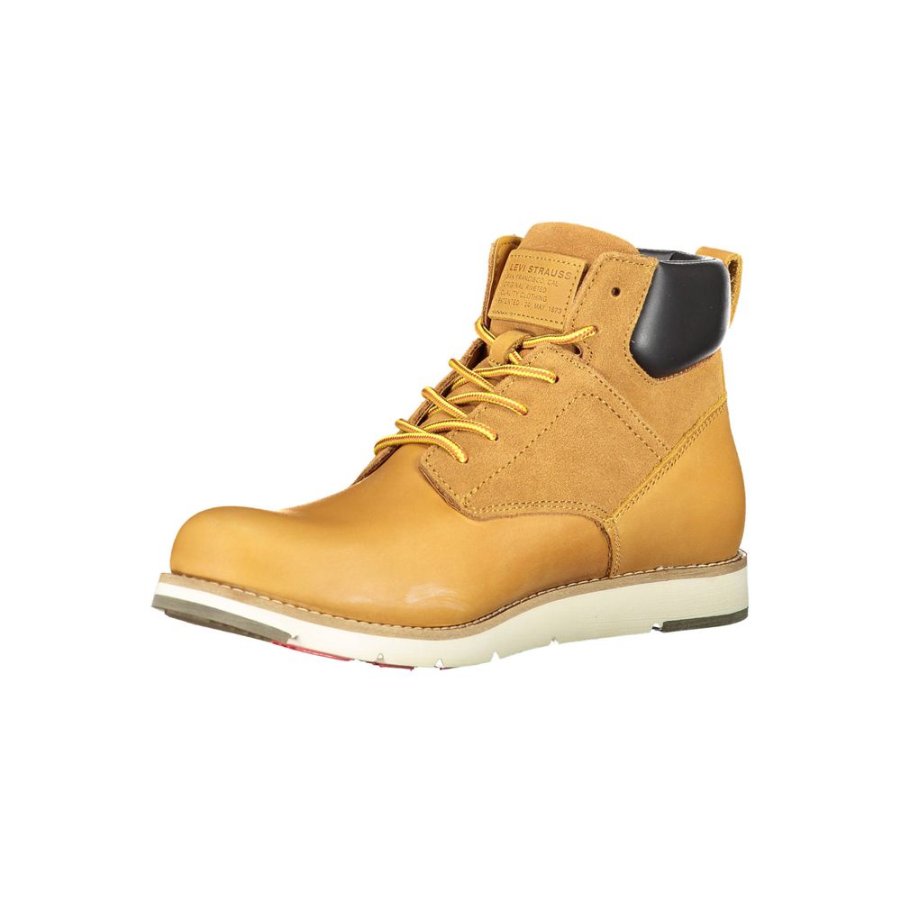 Levi's Beige Leather Men Boot $298.00 Levi's Luzworld