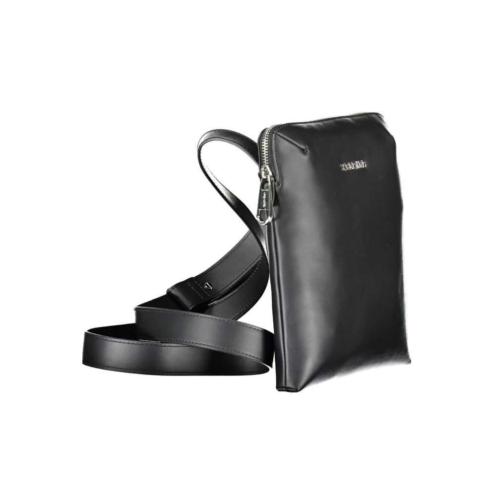 Calvin Klein Black Polyester Men Shoulder Bag $217.00 Calvin Klein Luzworld