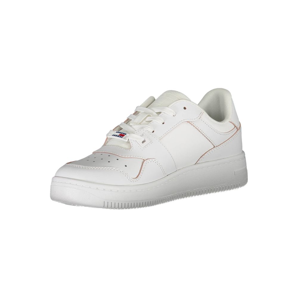 Tommy Hilfiger White Leather Women Sneaker $248.00 Tommy Hilfiger Luzworld