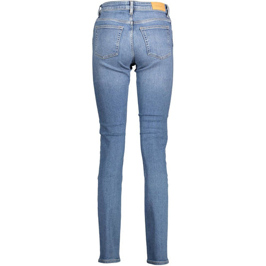 Gant Blue Cotton Women Jeans $237.00 Gant Luzworld