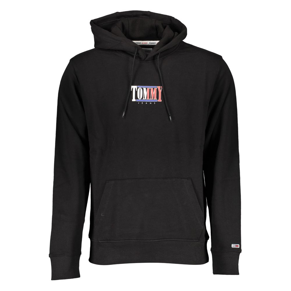 Tommy Hilfiger Black Cotton Men Sweater $214.00 Tommy Hilfiger Luzworld