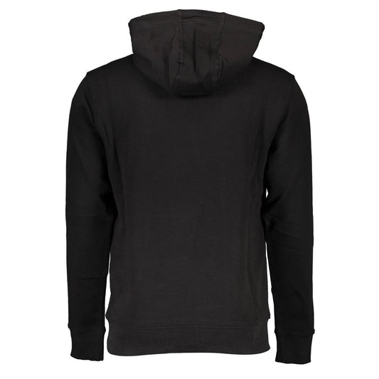 Tommy Hilfiger Black Cotton Men Sweater $214.00 Tommy Hilfiger Luzworld