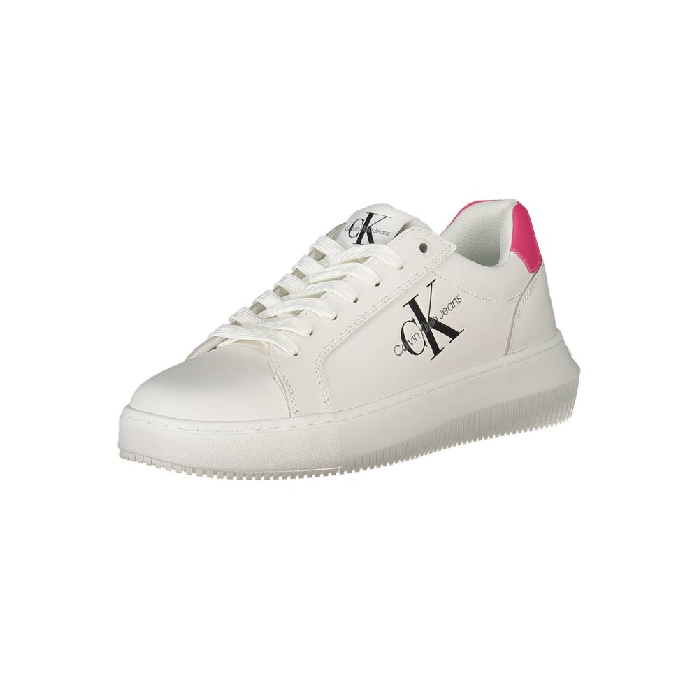 Calvin Klein White Leather Women Sneaker $289.00 Calvin Klein Luzworld