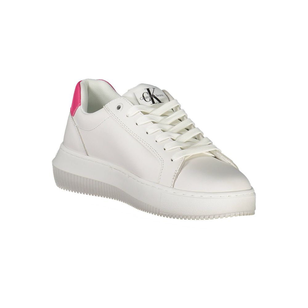 Calvin Klein White Leather Women Sneaker $289.00 Calvin Klein Luzworld