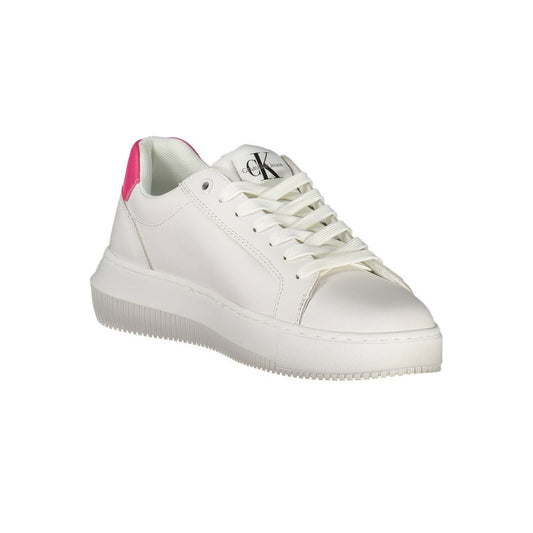 Calvin Klein White Leather Women Sneaker $289.00 Calvin Klein Luzworld