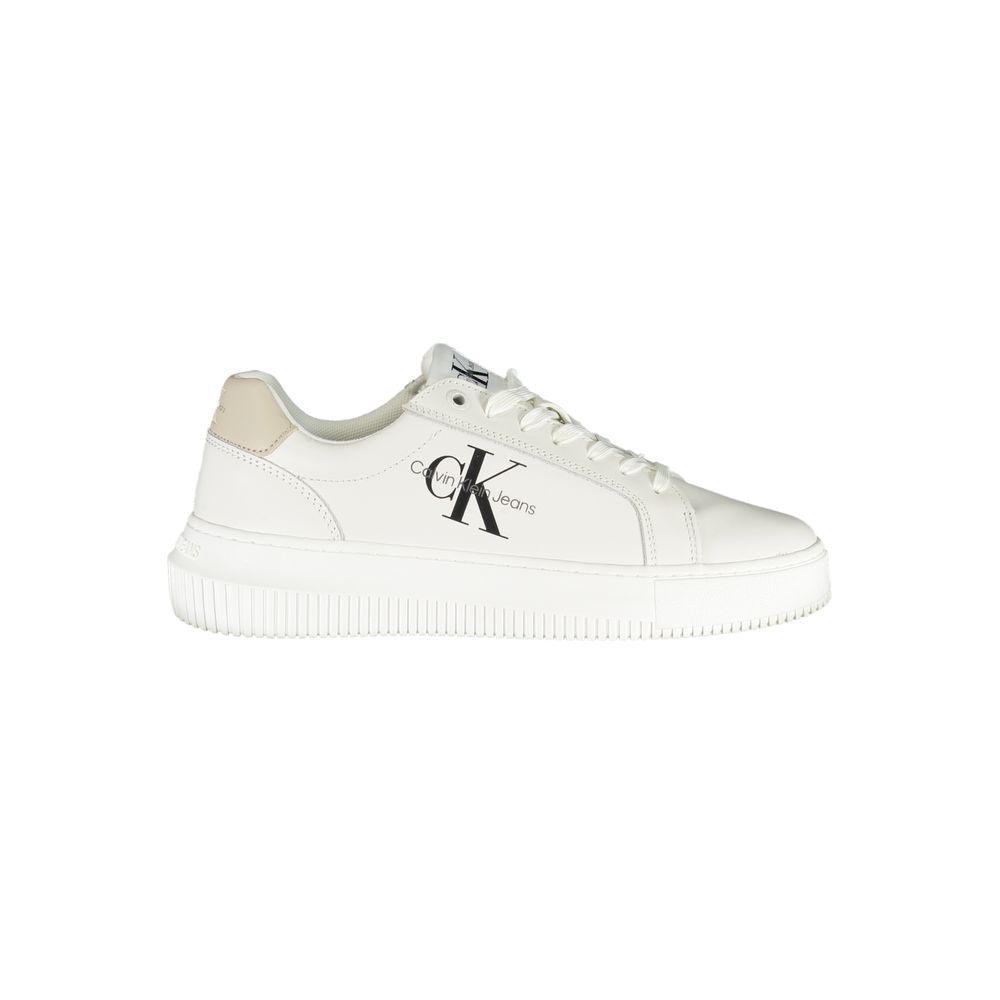 Calvin Klein Chic White Lace-Up Sneakers with Contrast Details $290.00 Calvin Klein Luzworld