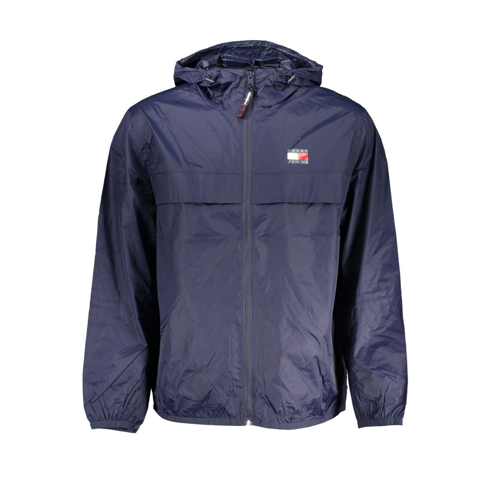 Tommy Hilfiger Blue Recycled Nylon Men Jacket $312.00 Tommy Hilfiger Luzworld