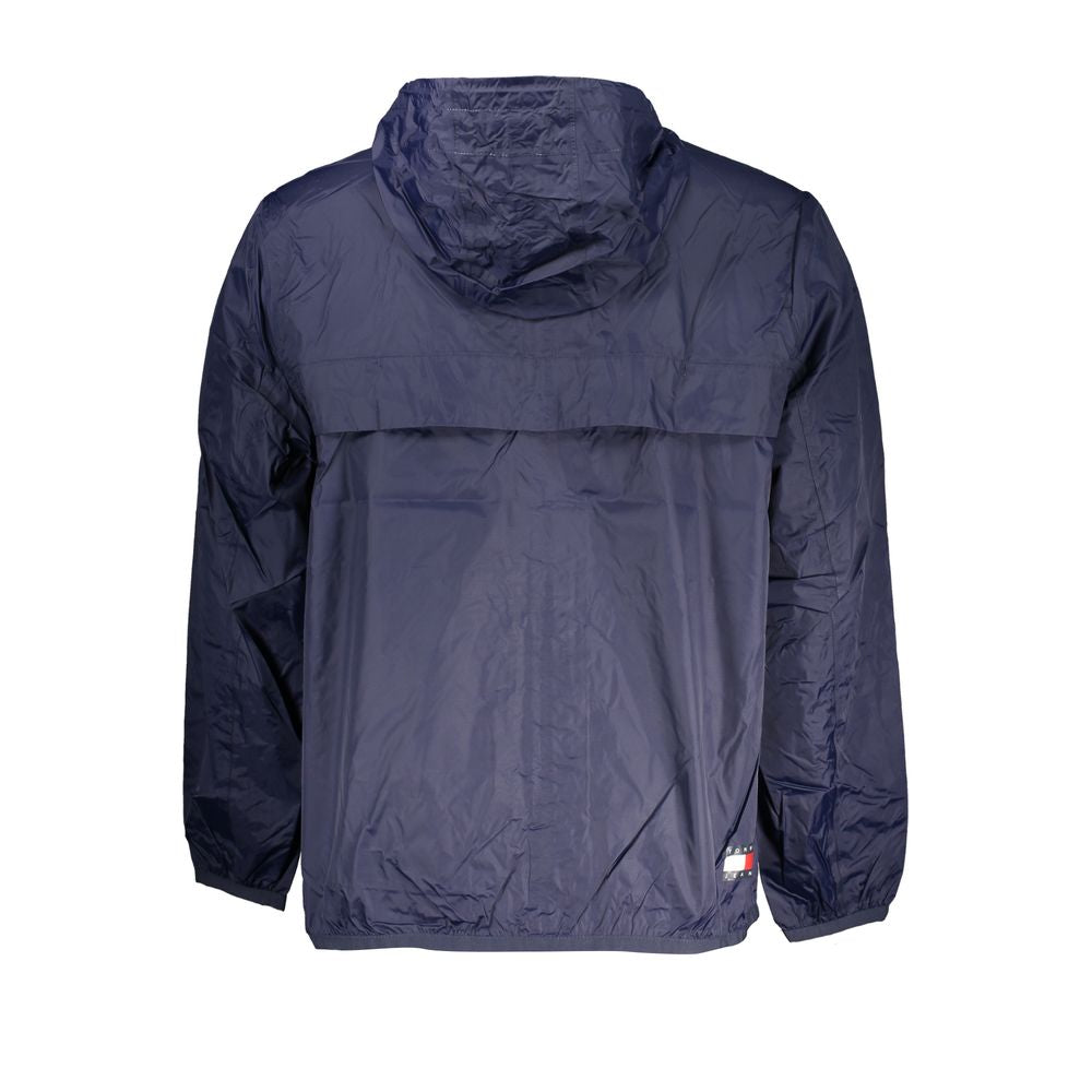 Tommy Hilfiger Blue Recycled Nylon Men Jacket $312.00 Tommy Hilfiger Luzworld