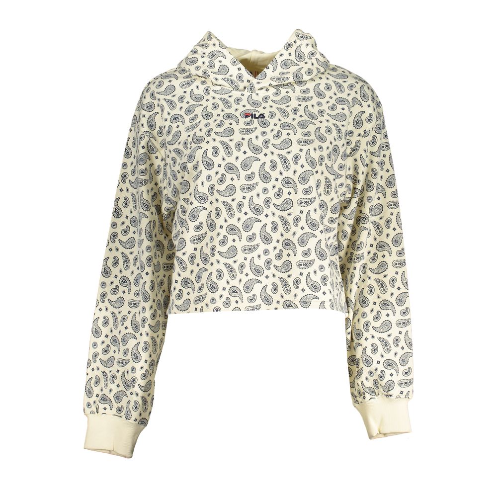 Fila White Cotton Women Sweater Hoodie $199.00 Fila Luzworld