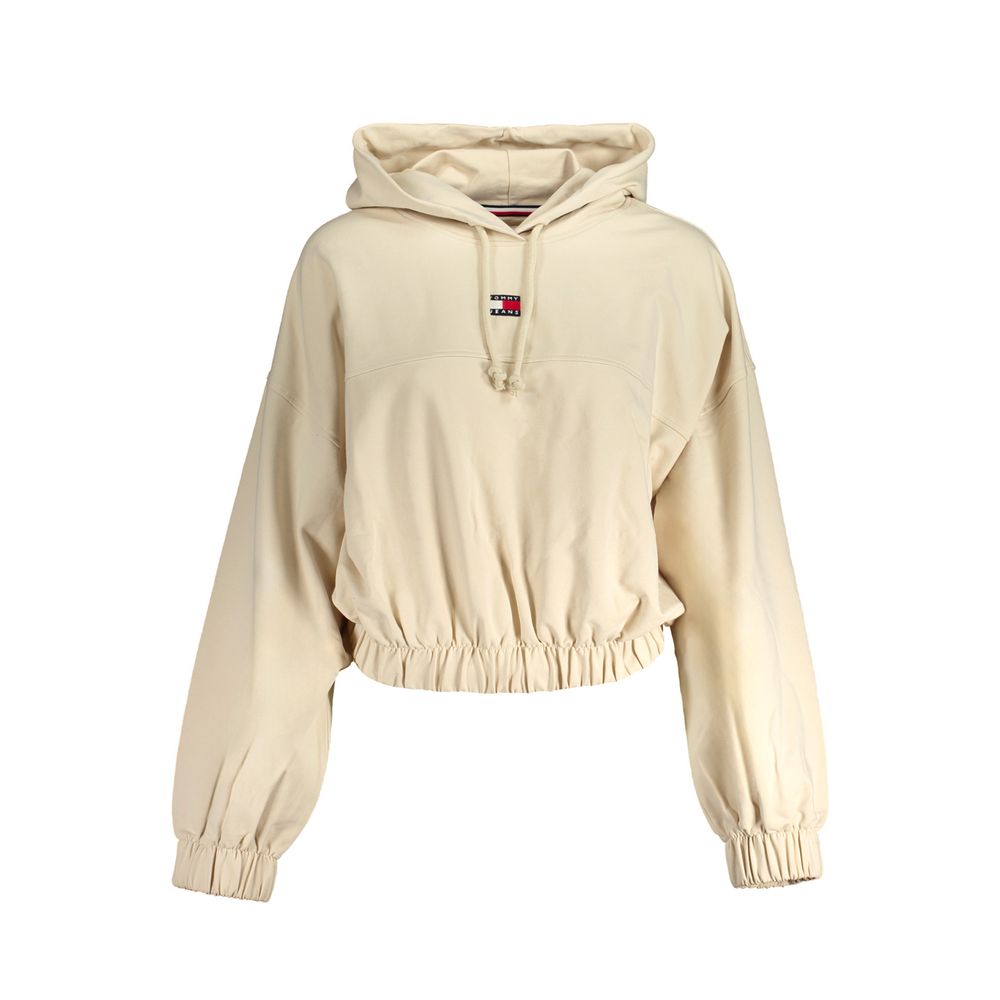 Tommy Hilfiger Beige Cotton Women Sweater Hoodie $234.00 Tommy Hilfiger Luzworld