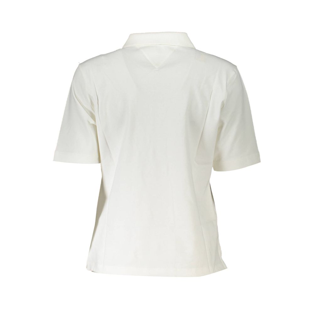 Tommy Hilfiger White Cotton Polo Shirt $202.00 Tommy Hilfiger Luzworld