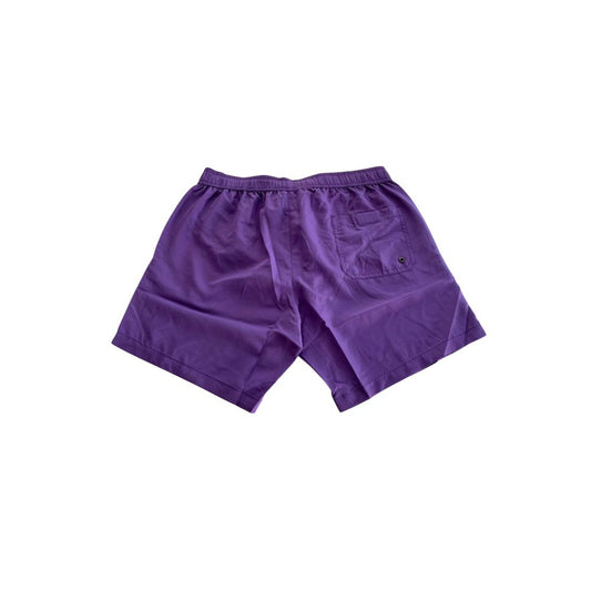 Trussardi Beachwear Purple Polyester Men Swim Short $151.00 Trussardi Beachwear Luzworld