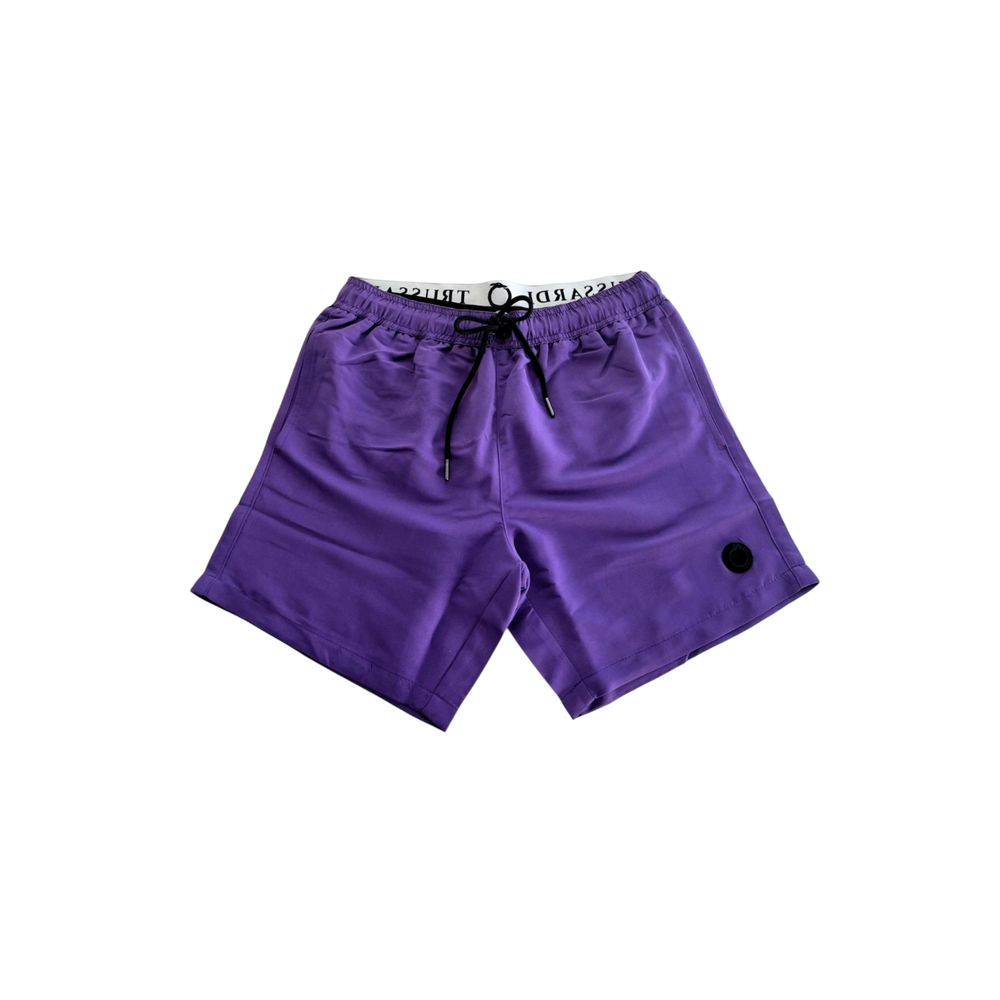 Trussardi Beachwear Purple Polyester Men's Swim Shorts $148.00 Trussardi Beachwear Luzworld