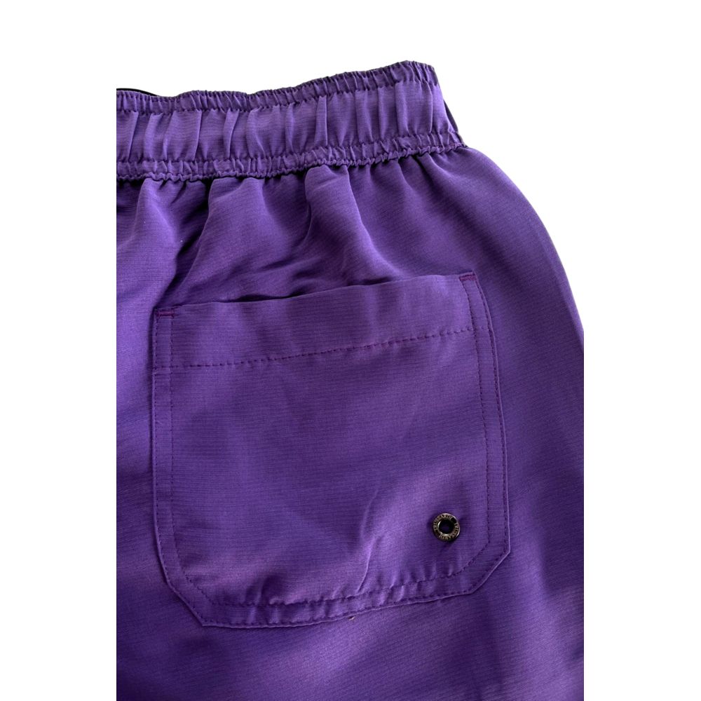 Trussardi Beachwear Purple Polyester Men's Swim Shorts $148.00 Trussardi Beachwear Luzworld