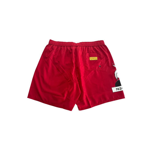 Iceberg Red Polyester Men's Swim Short $171.00 Iceberg Luzworld