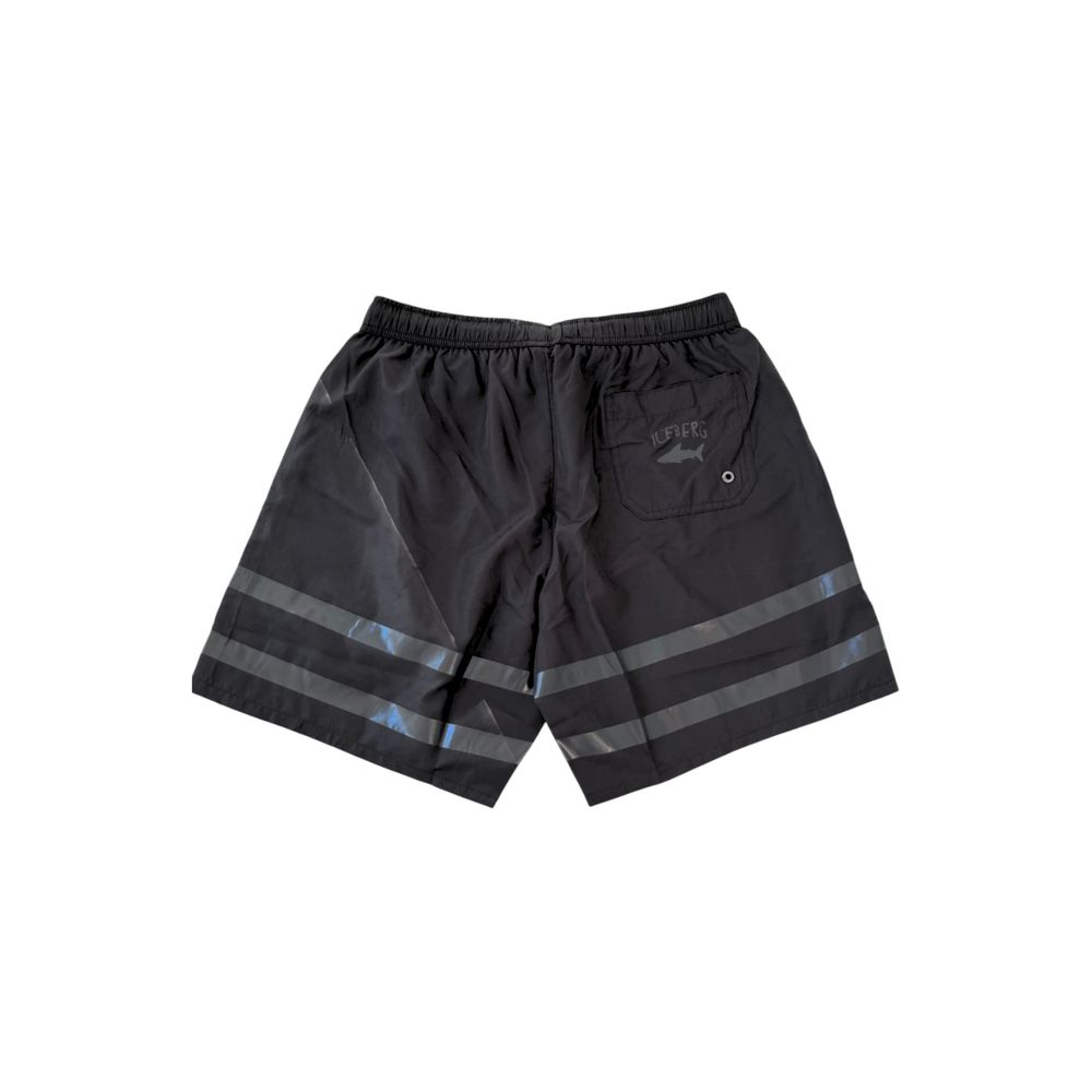 Iceberg Black Polyester Men's Swim Short $151.00 Iceberg Luzworld