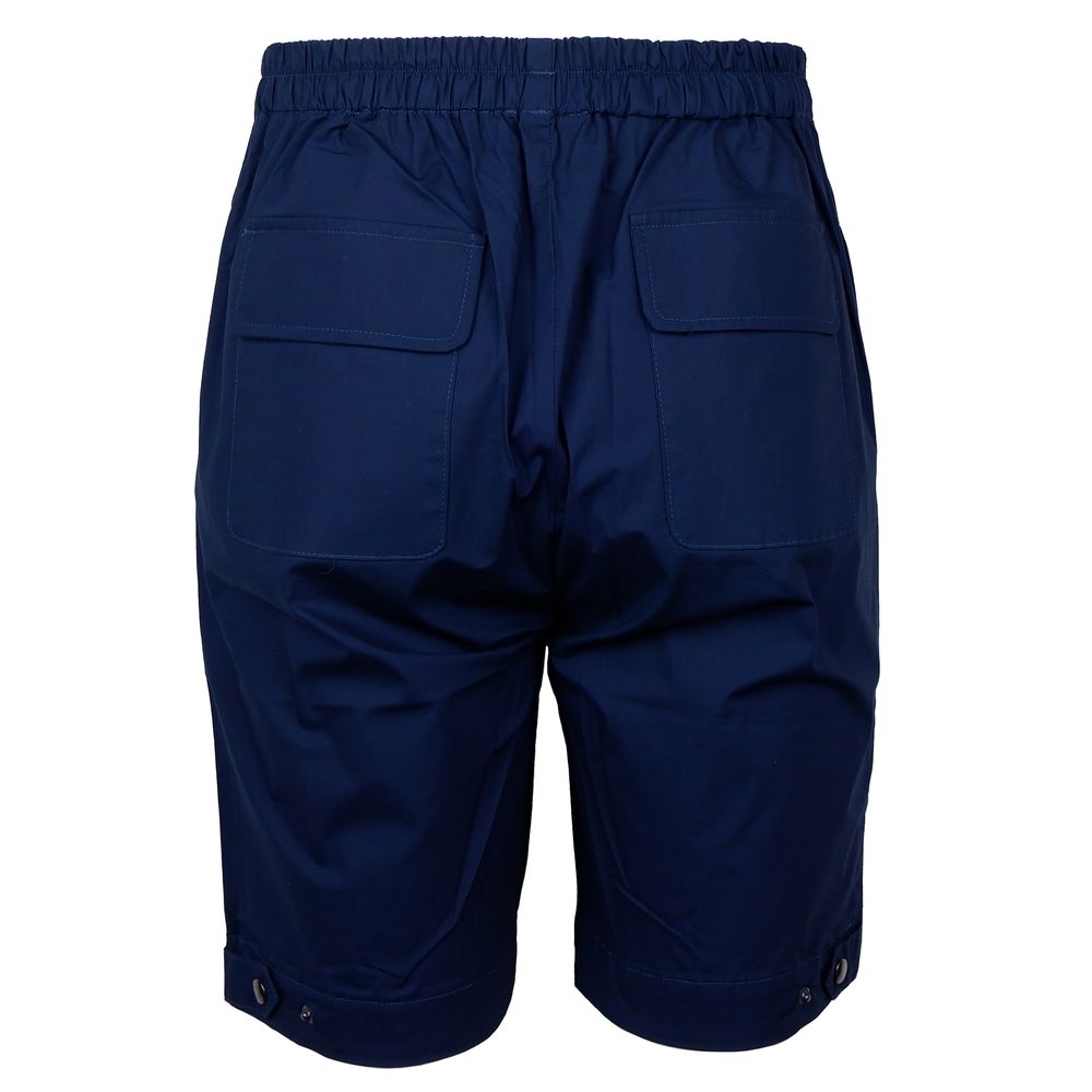 Alpha Studio Blue Cotton Short $234.00 Alpha Studio Luzworld