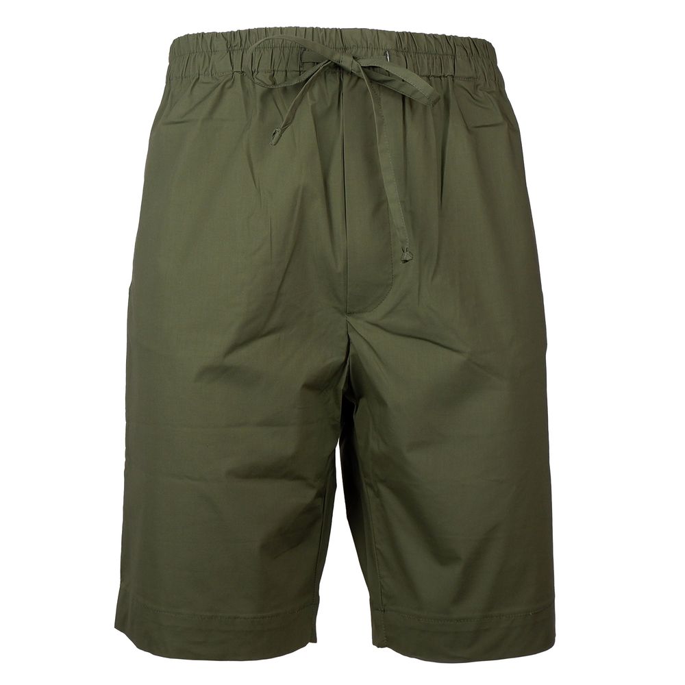 Alpha Studio Green Cotton Short $234.00 Alpha Studio Luzworld