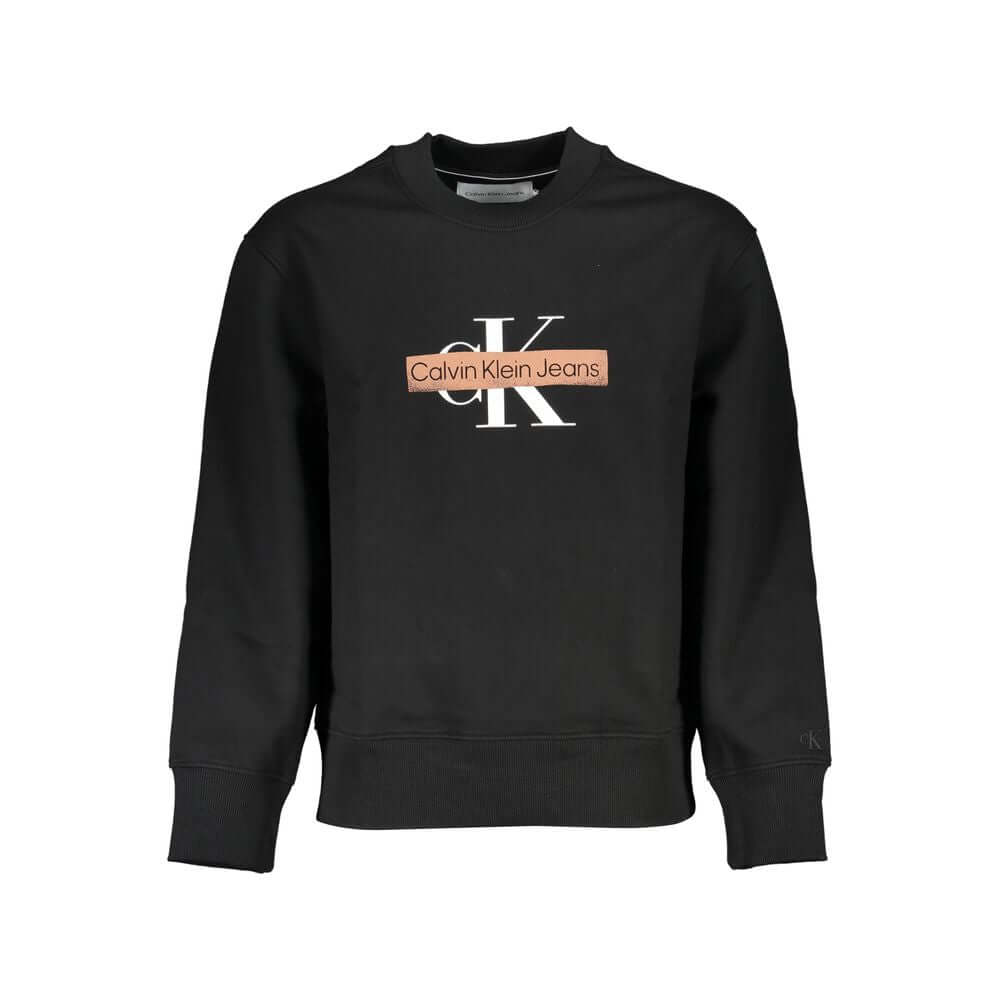 Calvin Klein Black Cotton Men Sweater $234.00 Calvin Klein Luzworld