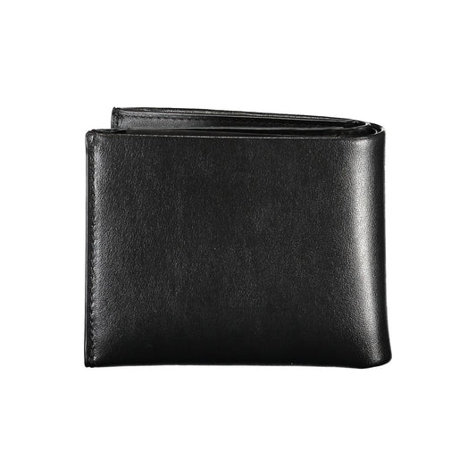 Calvin Klein Elegant Black Leather Dual-Compartment Wallet $200.00 Calvin Klein Luzworld