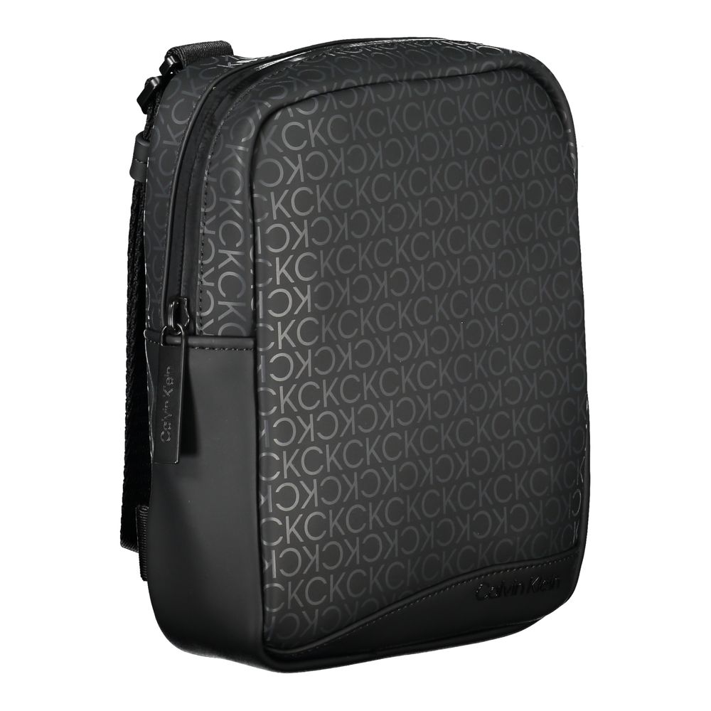 Calvin Klein Sleek Black Shoulder Bag with Contrasting Accents $217.00 Calvin Klein Luzworld
