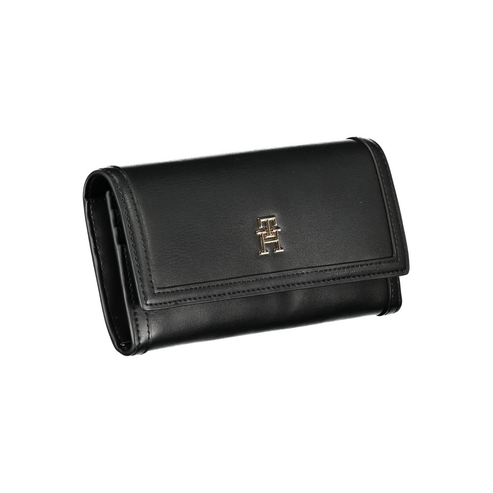 Tommy Hilfiger Elegant Black Dual-Compartment Wallet $214.00 Tommy Hilfiger Luzworld