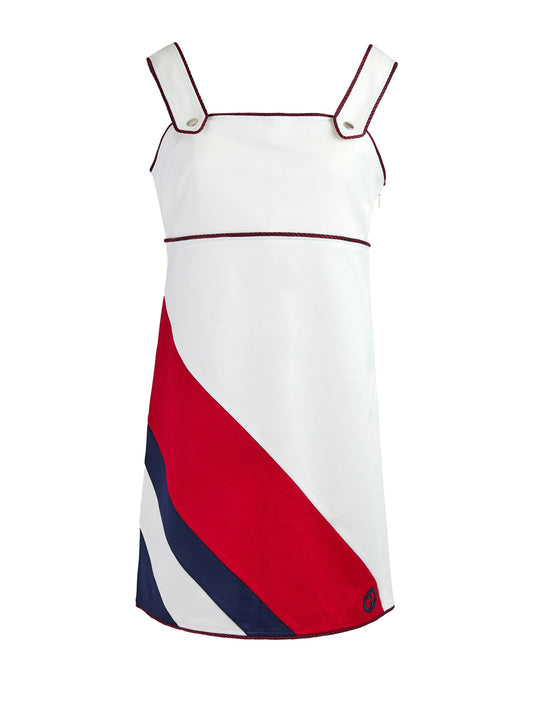 Gucci White polyester and Cotton short dress $2242.00 Gucci Luzworld