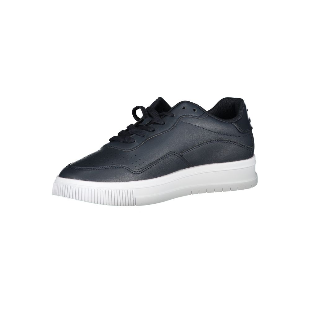 Tommy Hilfiger Blue Leather Men Sneaker $271.00 Tommy Hilfiger Luzworld