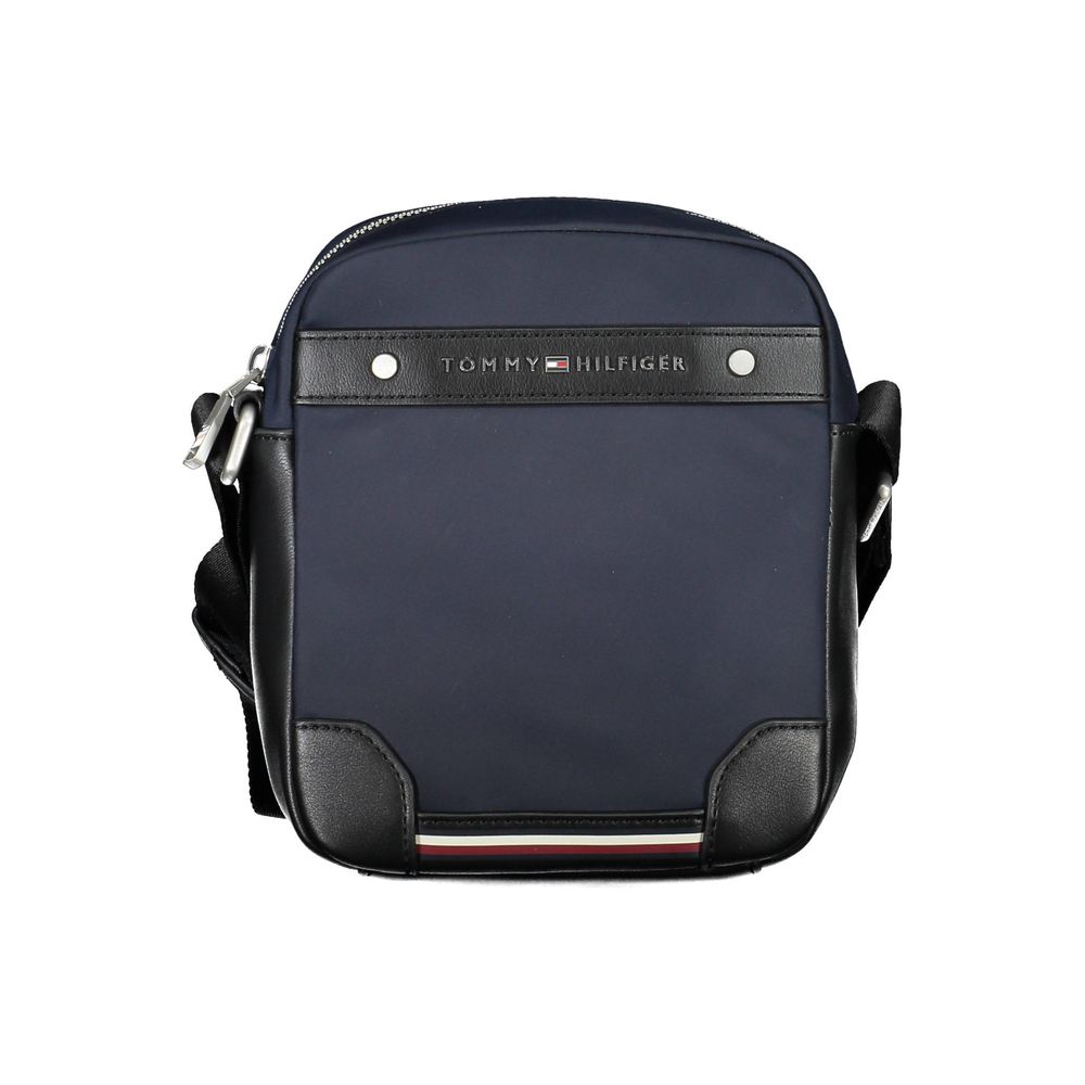 Tommy Hilfiger Blue Polyester Men Shoulder Bag $221.00 Tommy Hilfiger Luzworld