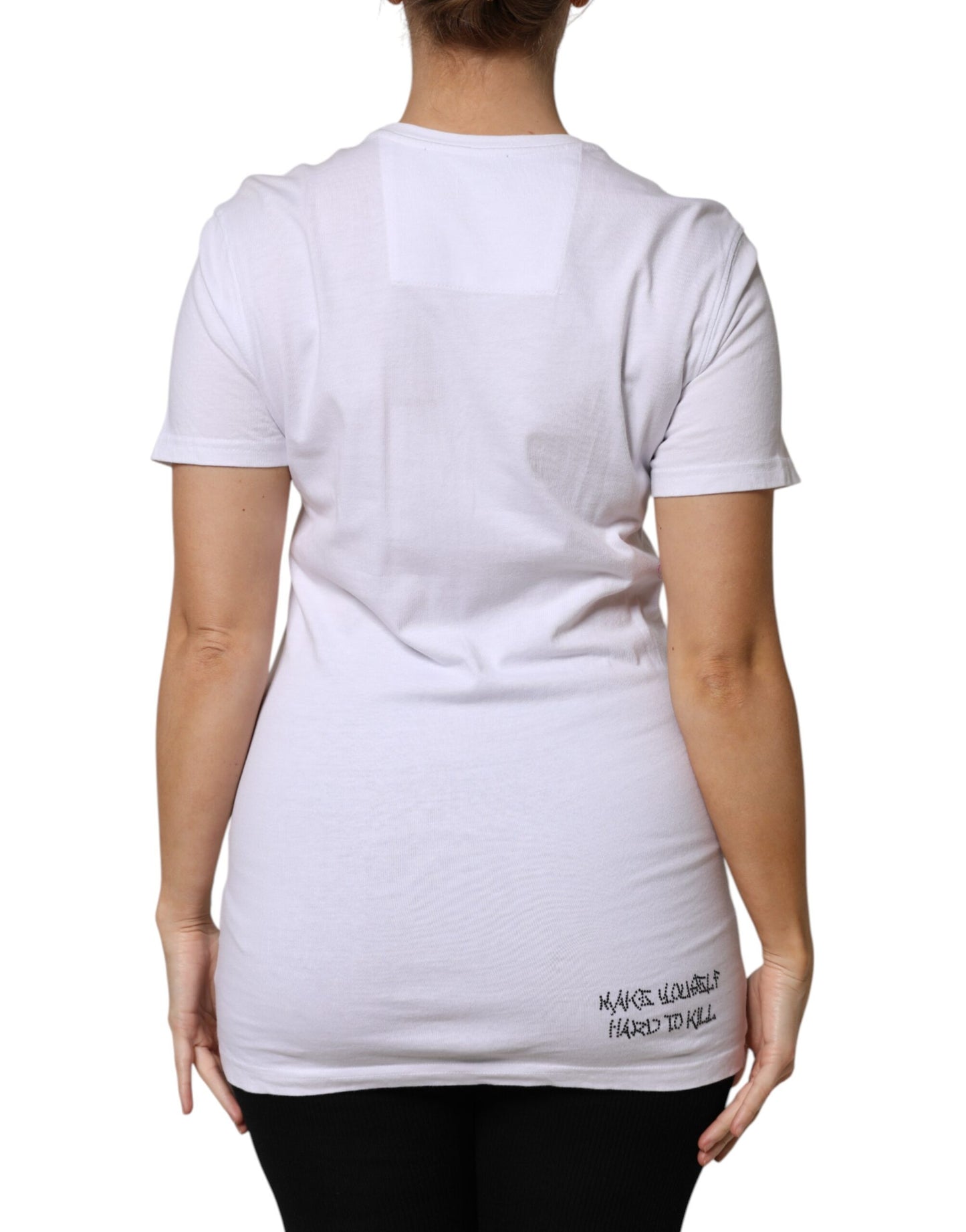 Philipp Plein White Embellished CrewNeck Short Sleeve T-shirt $1741.00 Philipp Plein Luzworld