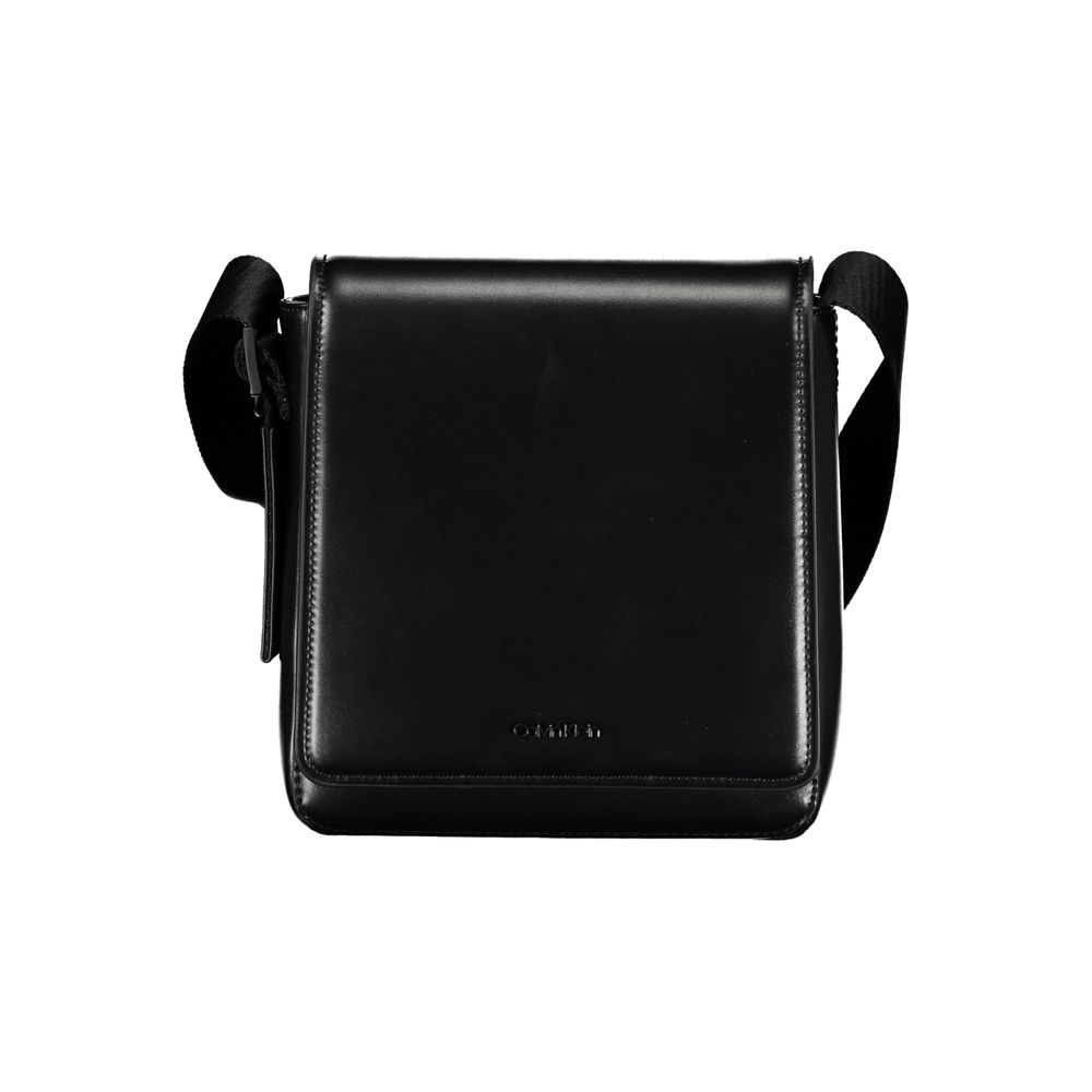 Calvin Klein Sleek Black Shoulder Bag with Logo Detail $233.00 Calvin Klein Luzworld