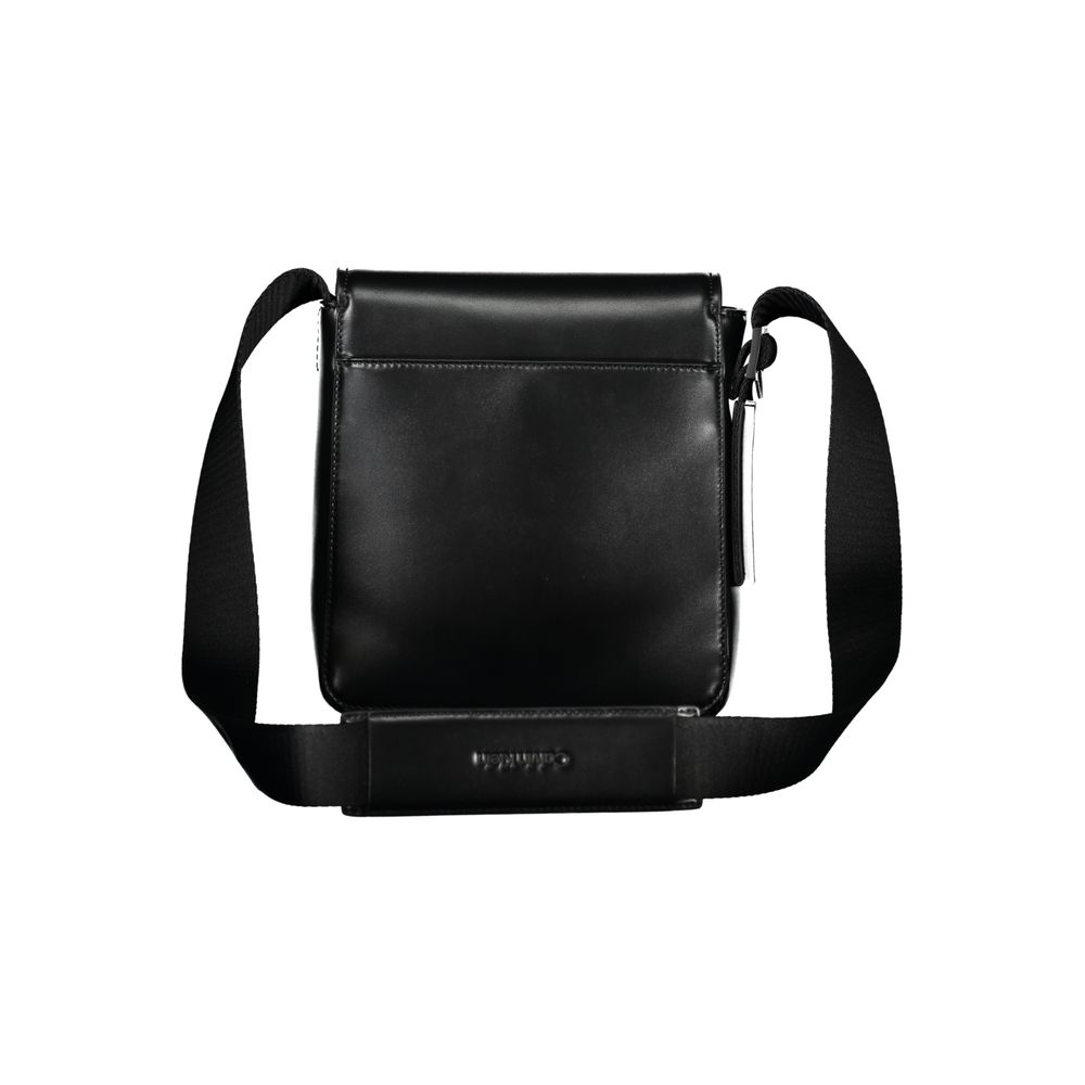 Calvin Klein Sleek Black Shoulder Bag with Logo Detail $233.00 Calvin Klein Luzworld