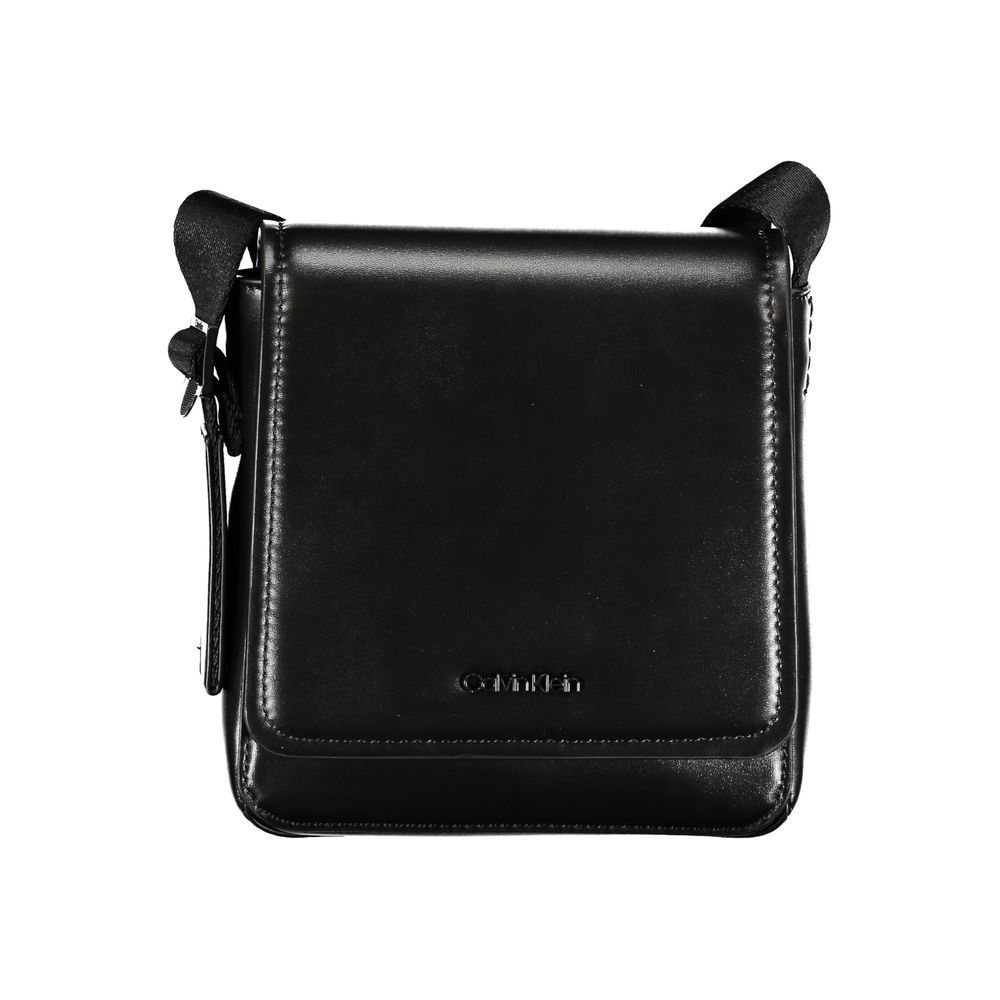 Calvin Klein Sleek Black Shoulder Bag with Logo Detail $233.00 Calvin Klein Luzworld