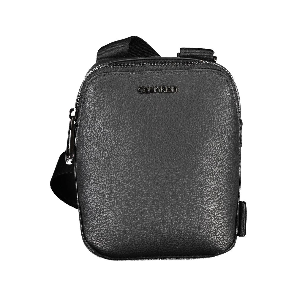 Calvin Klein Sleek Black Shoulder Bag with Logo Detail $605.00 Calvin Klein Luzworld