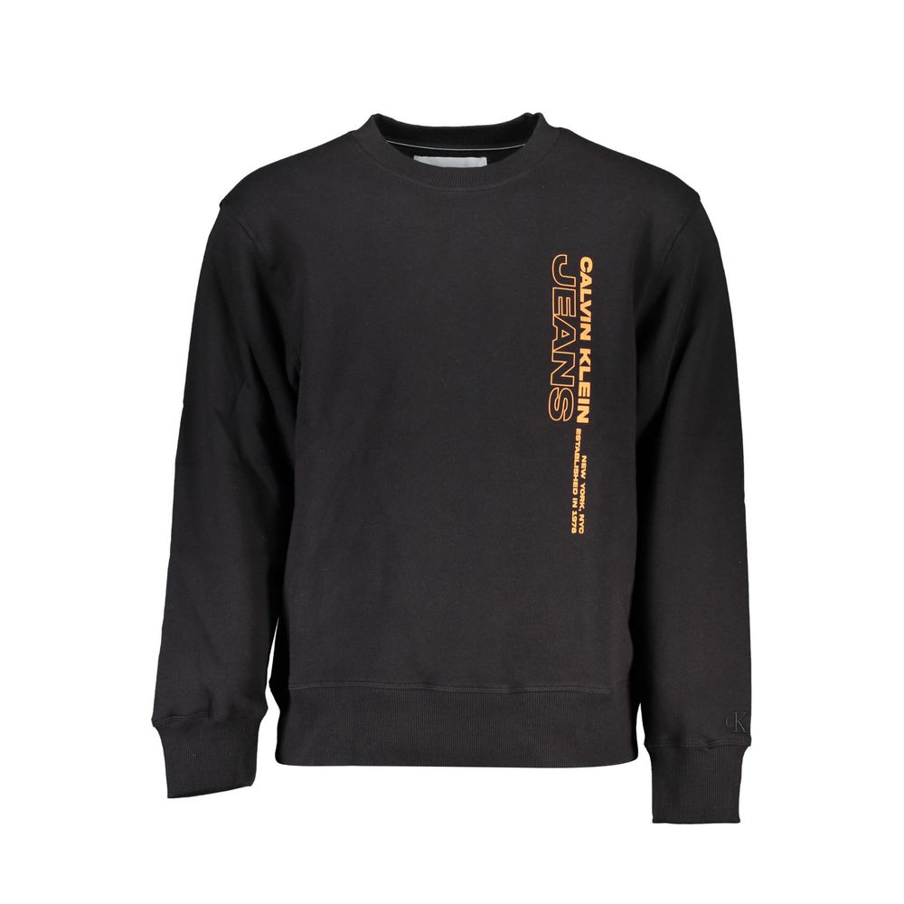 Calvin Klein Black Cotton Men Sweater $202.00 Calvin Klein Luzworld