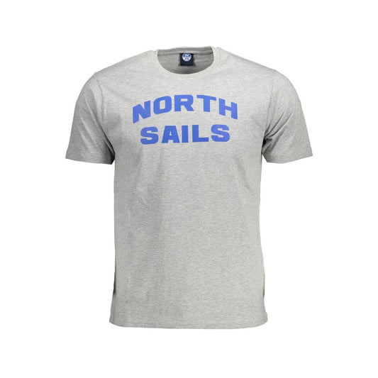 North Sails Gray Cotton Men T-Shirt $132.00 North Sails Luzworld