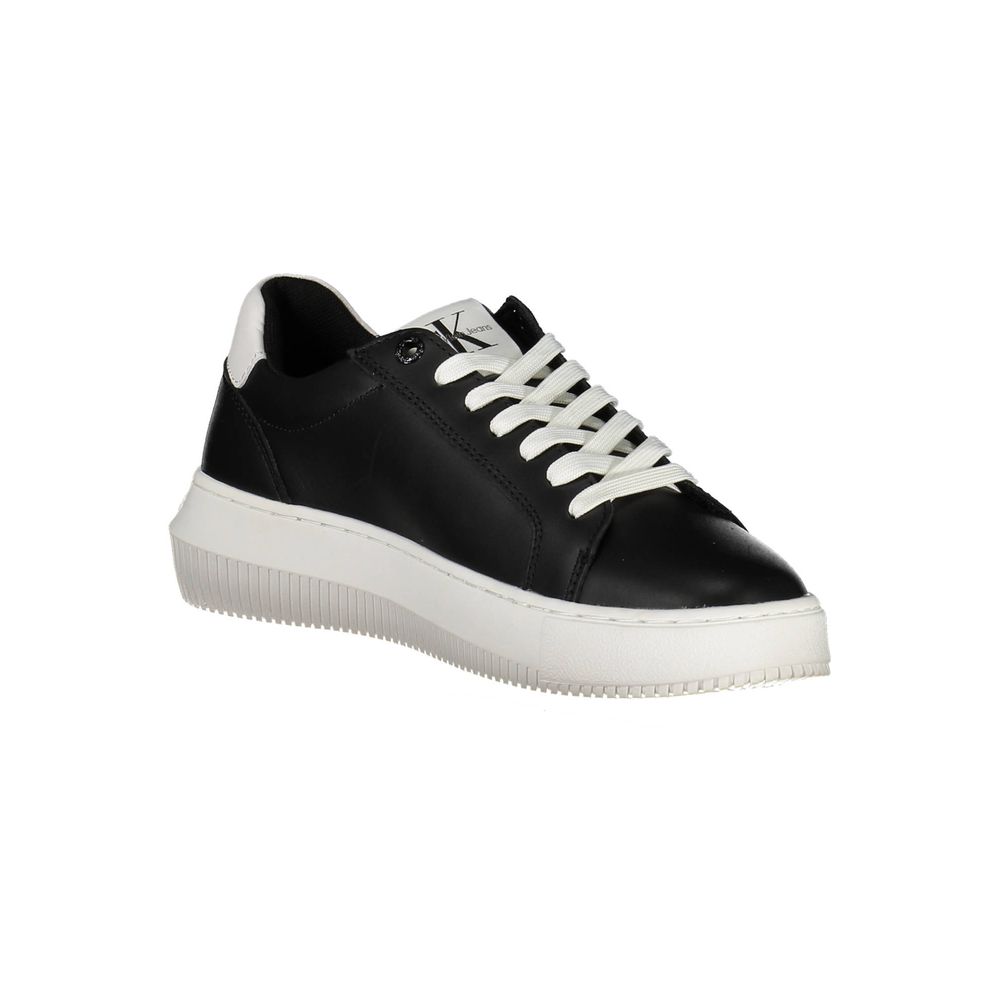 Calvin Klein Black Leather Women Sneaker $289.00 Calvin Klein Luzworld