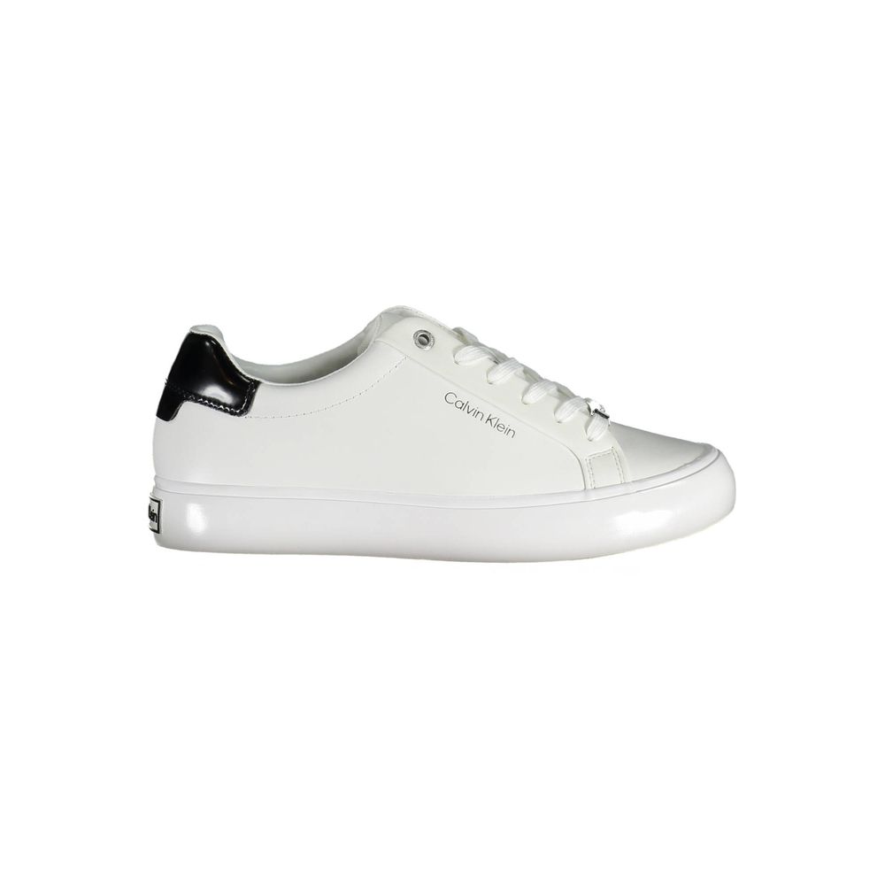 Calvin Klein White Leather Women Sneaker $271.00 Calvin Klein Luzworld