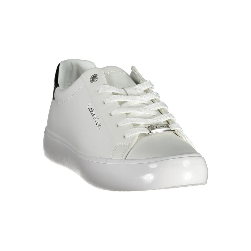 Calvin Klein White Leather Women Sneaker $271.00 Calvin Klein Luzworld