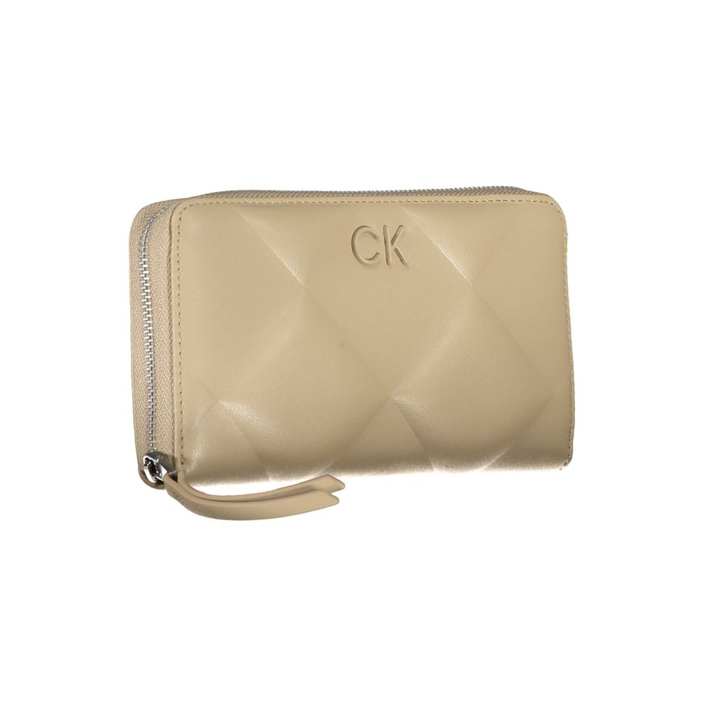 Calvin Klein Elegant Beige Multi-Compartment RFID Wallet $217.00 Calvin Klein Luzworld