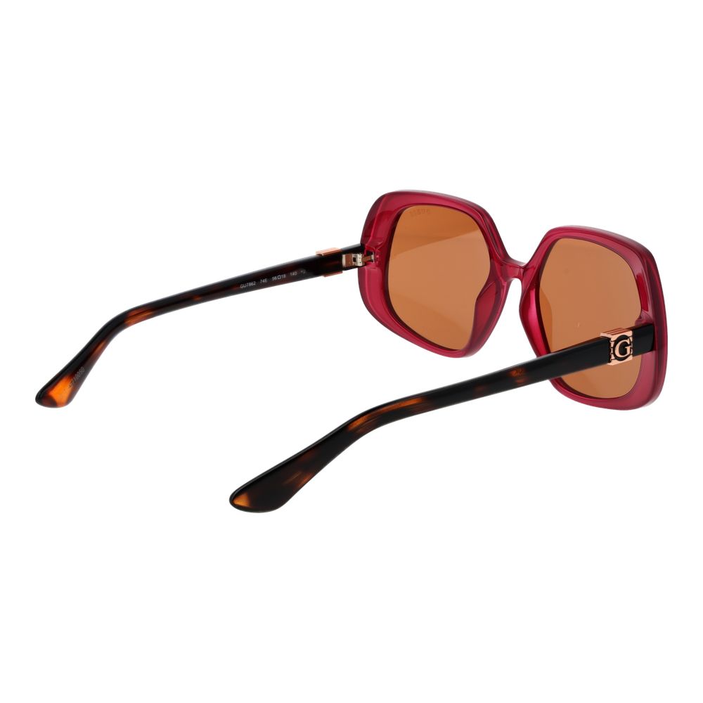 Guess Burgundy Women Sunglass $190.00 Guess Luzworld