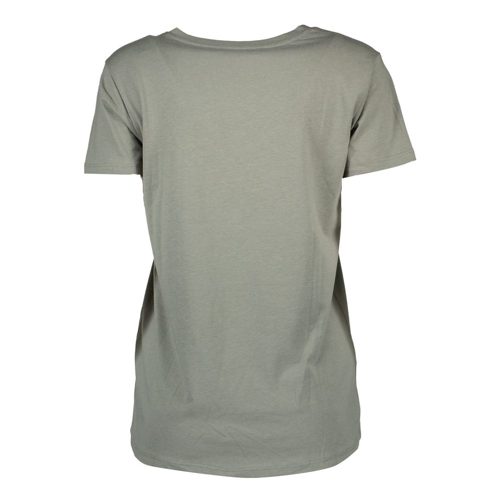 Silvian Heach Green Cotton Women T-Shirt $156.00 Silvian Heach Luzworld
