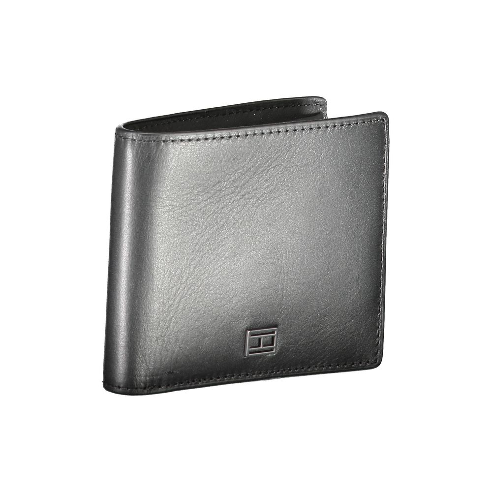 Tommy Hilfiger Black Leather Men Wallet $200.00 Tommy Hilfiger Luzworld