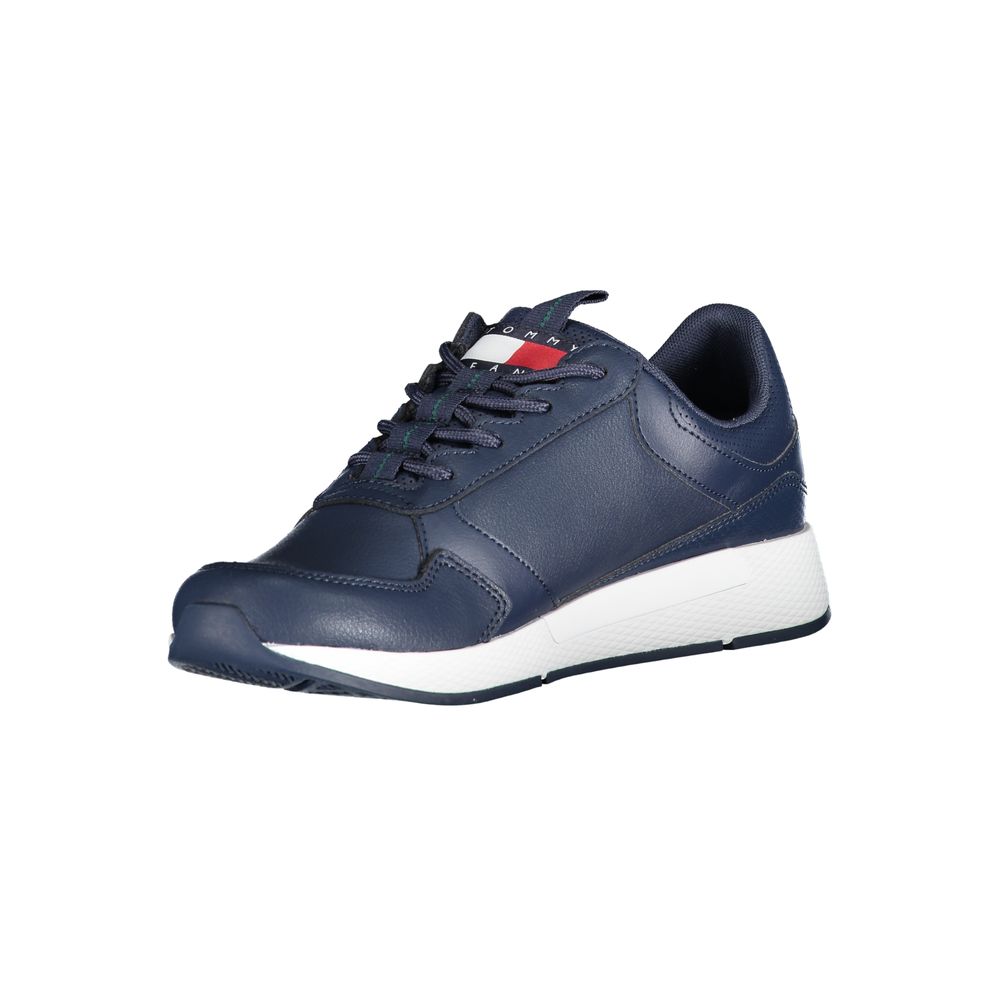 Tommy Hilfiger Blue Polyethylene Men Sneaker $255.00 Tommy Hilfiger Luzworld