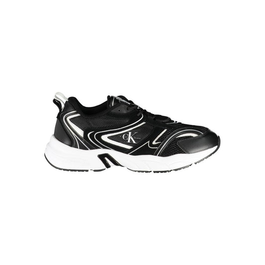 Calvin Klein Sleek Black Lace-Up Sneakers with Contrast Details $306.00 Calvin Klein Luzworld