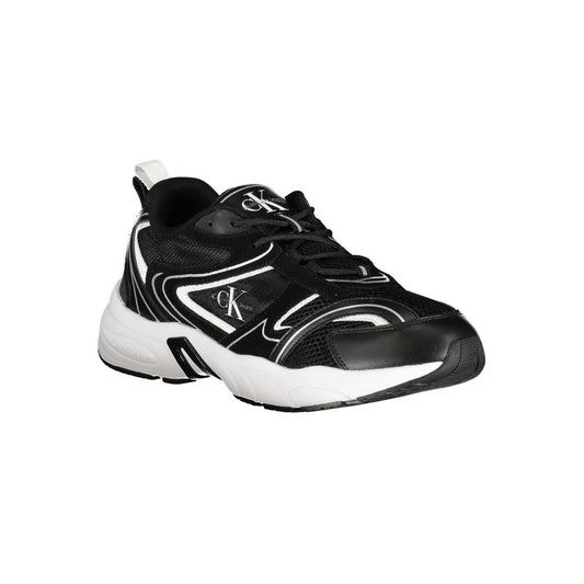 Calvin Klein Sleek Black Lace-Up Sneakers with Contrast Details $306.00 Calvin Klein Luzworld