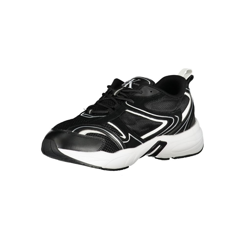 Calvin Klein Sleek Black Lace-Up Sneakers with Contrast Details $306.00 Calvin Klein Luzworld