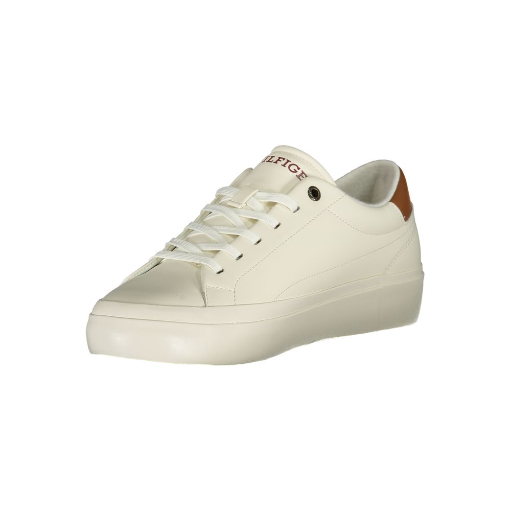 Tommy Hilfiger White Polyethylene Men Sneaker $271.00 Tommy Hilfiger Luzworld