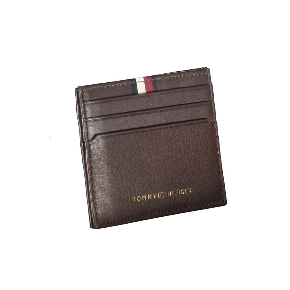 Tommy Hilfiger Brown Leather Men Wallet $154.00 Tommy Hilfiger Luzworld