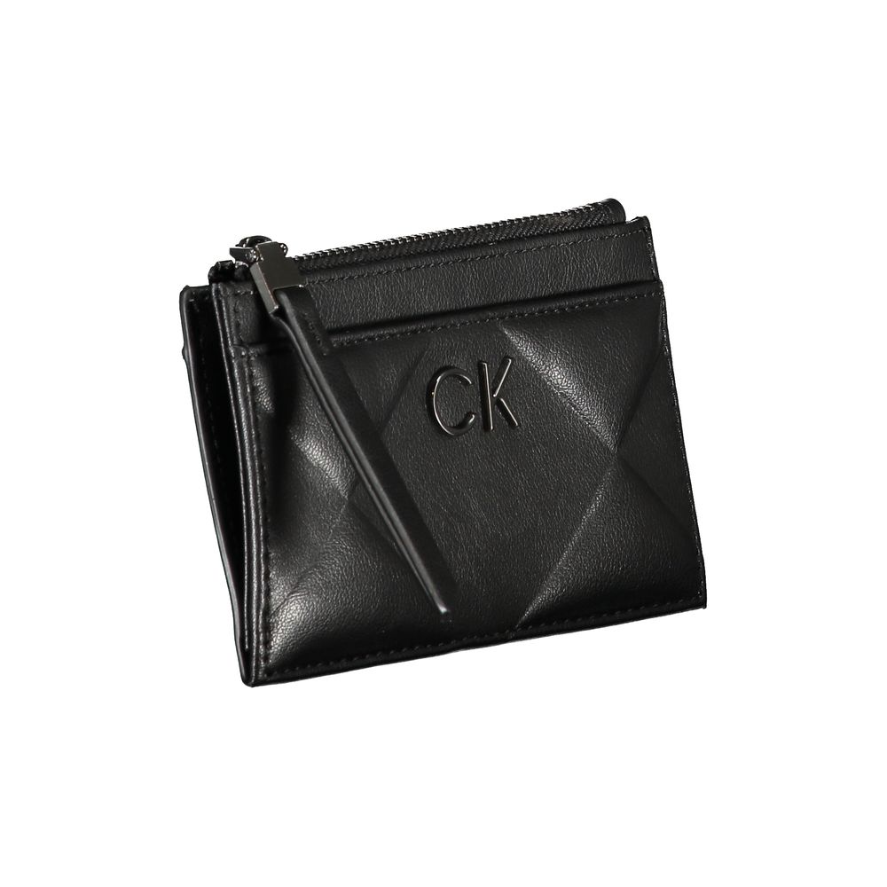 Calvin Klein Sleek Black Zip Wallet with Contrast Detailing $159.00 Calvin Klein Luzworld